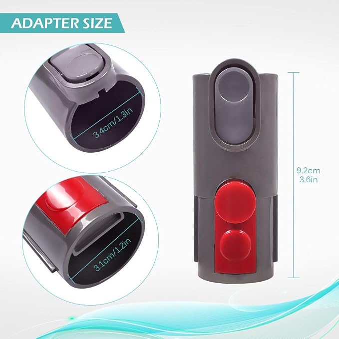 KEEPOW V7 V8 V10 V11 Hardwood Floor Attachment Tool | FlatOut Head & Converter Adapter Compatible with Dyson Cordless Stick Vacuum Cleaners