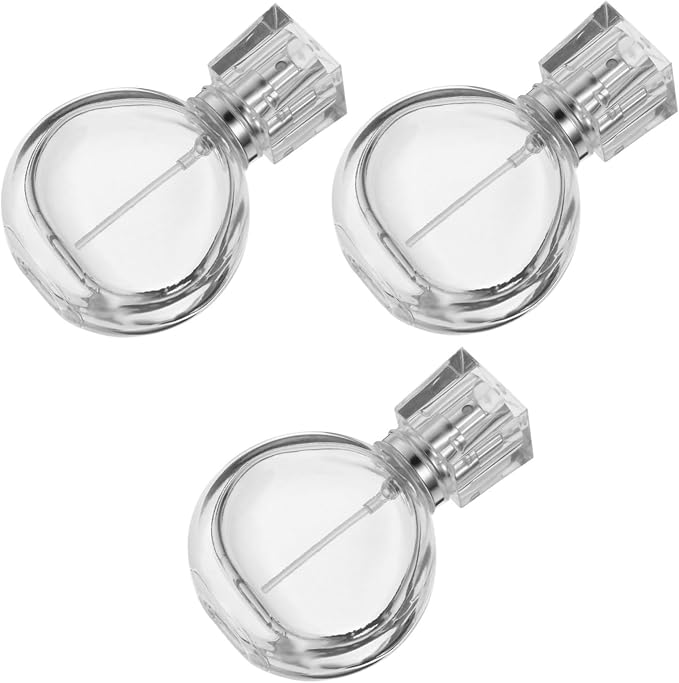 3pcs Perfume Bottles Glass Travel Spray Bottles Fine Mist Sprayer Refillable and Leakproof for Essential Oils Perfume Aromatherapy