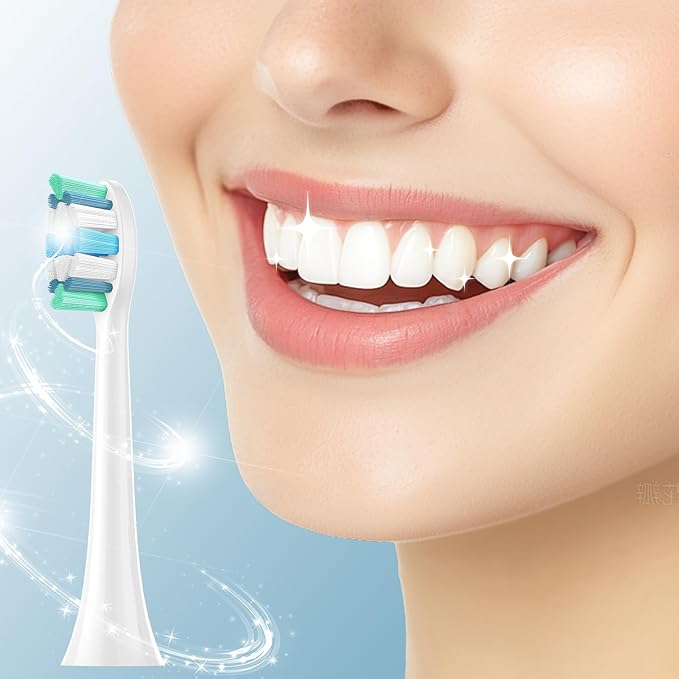 Replacement Toothbrush Heads Compatible with Philips Sonicare Electric Toothbrushes, 16 Pack, Snap-on System, Soft Dupont Bristles with Protective Cover