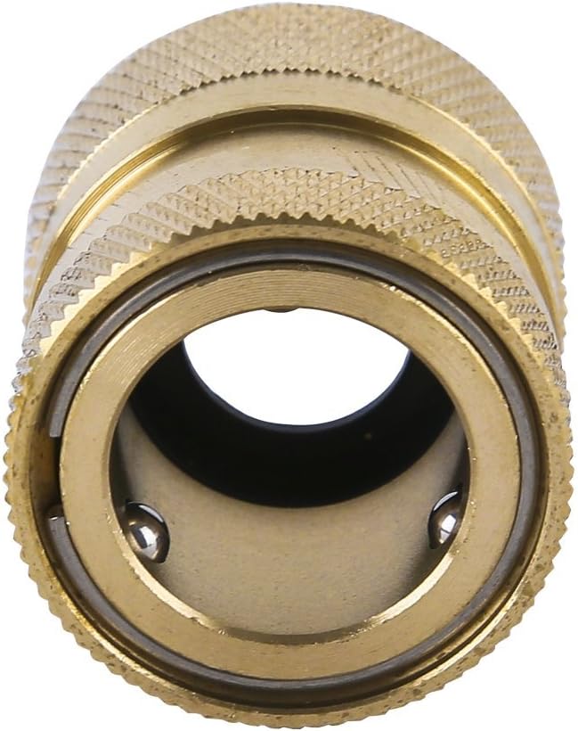 Garden Hose Quick Connect Brass Hose Quick Connectors Fitting For Garden Watering 3/4"GTH (3 Female Coupler+ 6 Male Nipples)