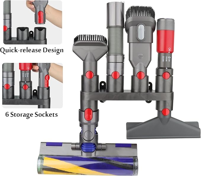 RTop Attachments Holder Compatible with Dyson Gen5 V15 V12 V11 V10 V8 V7 | Vacuum Cleaner Accessories Storage Tool Replacement Parts