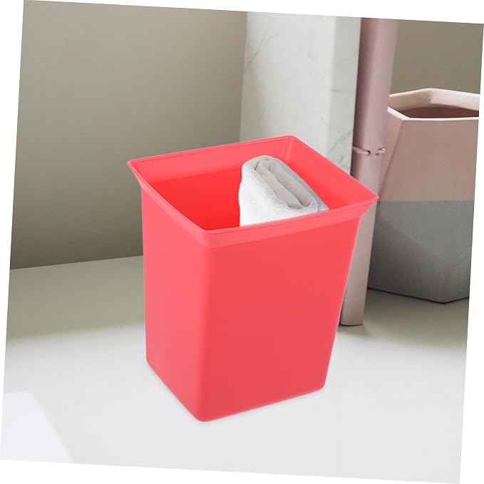 Zerodeko Plastic Shower Caddy Organizer Bin Stackable Storage Basket for Bathroom Supplies Cleaning Products Handy Tool Organizer for Hotel Staff Red