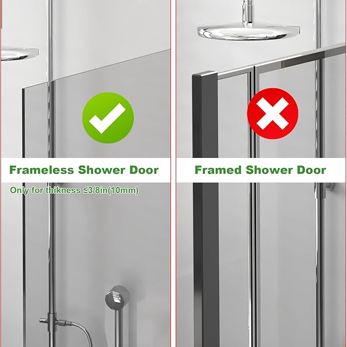 PMMASTO 7.5 Inch Hanger for 3/8 Inch Glass, Black- 5 Hooks, T Shape | Stainless Steel Hooks Organize Towels And Robes on Frameless Glass Shower Doors in Bathrooms