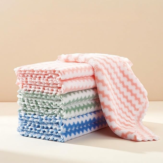 20 Count Replacement Cloths for Snap Grip Mini Mop, Wet and Dry Cleaning Pads for Cabinet, Wall, Window and Floor Cleaning, Reusable Washable Microfiber Refill, 8" x 6"