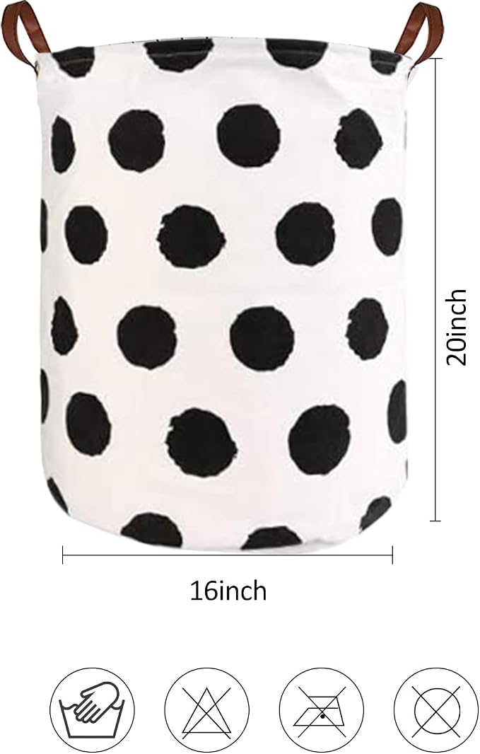 Collapsible Laundry Basket in Bedroom Waterproof Laundry Hamper in Bathroom Large Laundry Bag in College Dormitory Cloakroom Livingroom Nursery Organizer Toy Bin