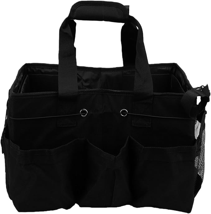 Sanpyl Large Cleaning Caddy, Wearable Cleaning Bag with Handle, Shoulder Strap, Supplies Bag for Housekeeping, Janitorial, Tool, Portable Organizer