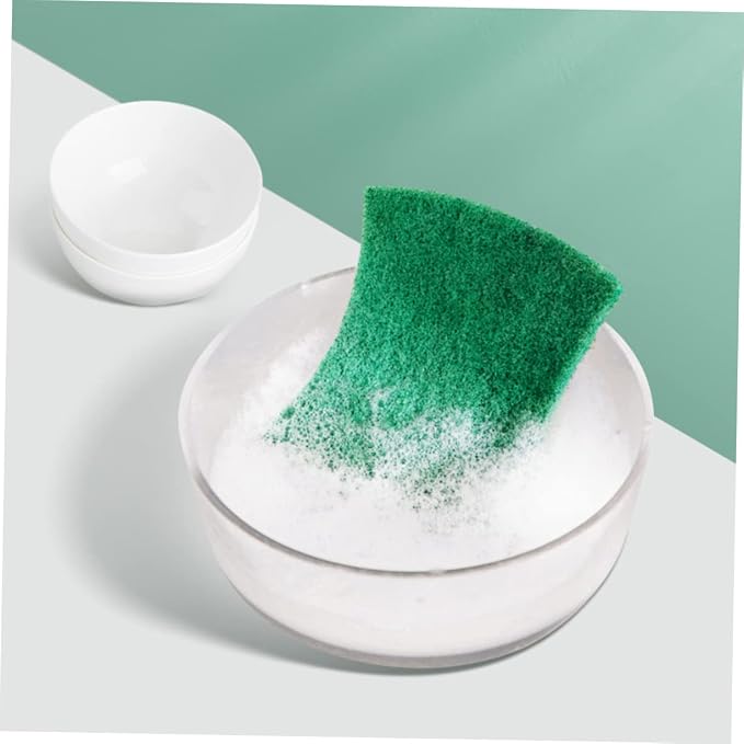 6Pcs Scouring Pads Non Scratch Cleaning Scrubber for Dishes Pots Reusable Household Scrub Pads for Kitchen Countertops Strong Water Absorption Dirt