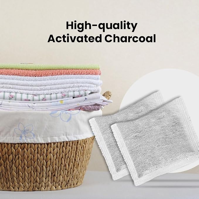 Green Piece® Pack of All Natural Baby Diaper Pail Deodorizer Activated Charcoal Air Purifier (15 Pack of Carbon Filters)