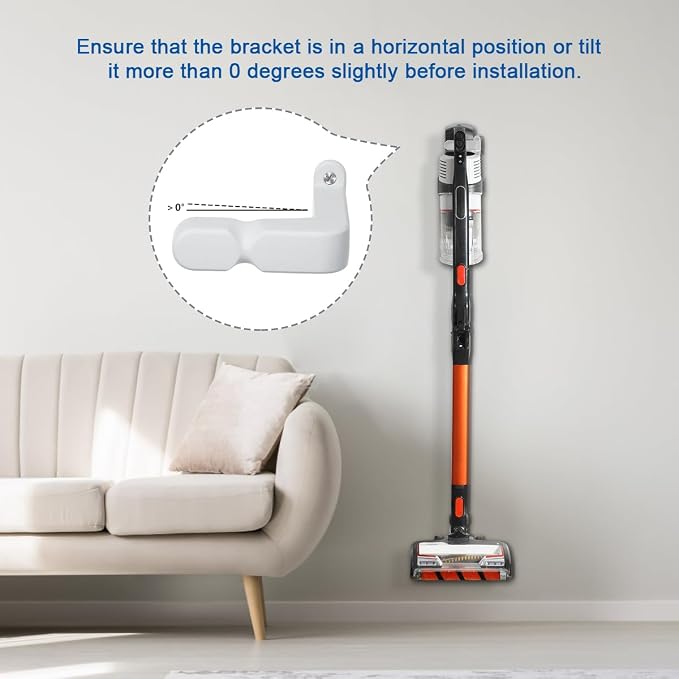 LANMU Wall Mount Holder Compatible with Shark IX141 IZ362H IZ363HT IZ682H Pet Cordless Stick Vacuum, Ultracyclone CH951 CH901 and Dyson V10 V11 V12 V15 Outsize Vacuum
