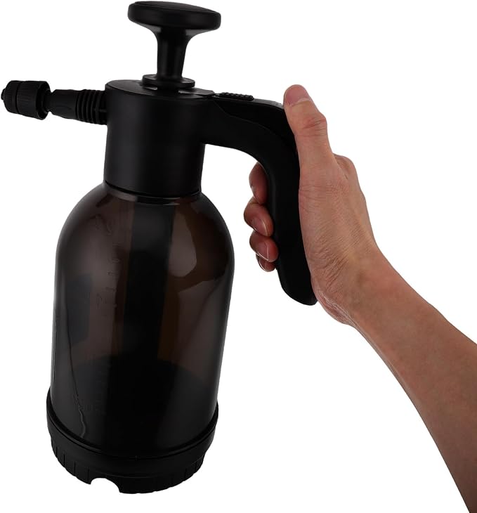 2l Handheld Foam Pump Sprayer for Car Cleaning and Garden Use, Manual Pressurized Plastic Bottle with Extended Use and Pressure Foam Technology, for Watering Plants and Car