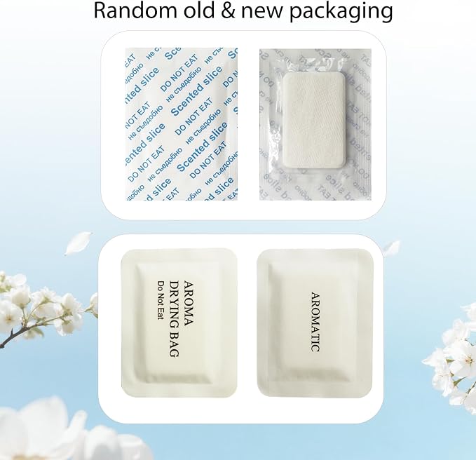 20 Pcs Closet Odor Eliminator Scented Sachets for Shoes, Closets, Dresser Drawers, Odor Elimination, Long-Lasting Freshness (Jasmine Scent)
