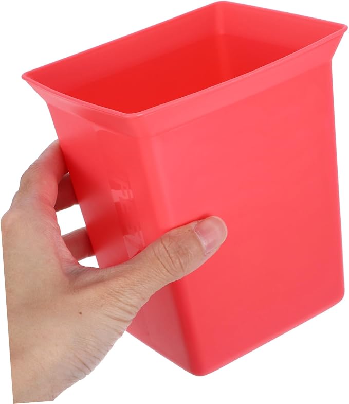 Zerodeko Plastic Shower Caddy Organizer Bin Stackable Storage Basket for Bathroom Supplies Cleaning Products Handy Tool Organizer for Hotel Staff Red
