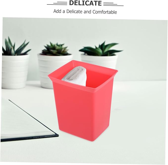 Zerodeko Plastic Shower Caddy Organizer Bin Stackable Storage Basket for Bathroom Supplies Cleaning Products Handy Tool Organizer for Hotel Staff Red