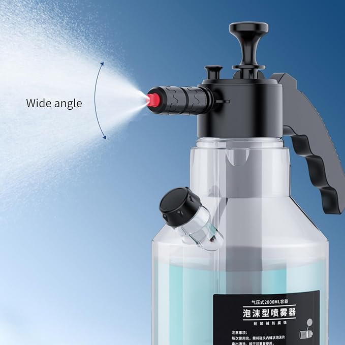 ljhnba Car Foam Sprayer 2Liters Snow Pumps Action Pressure Bottles for Garden Watering Water