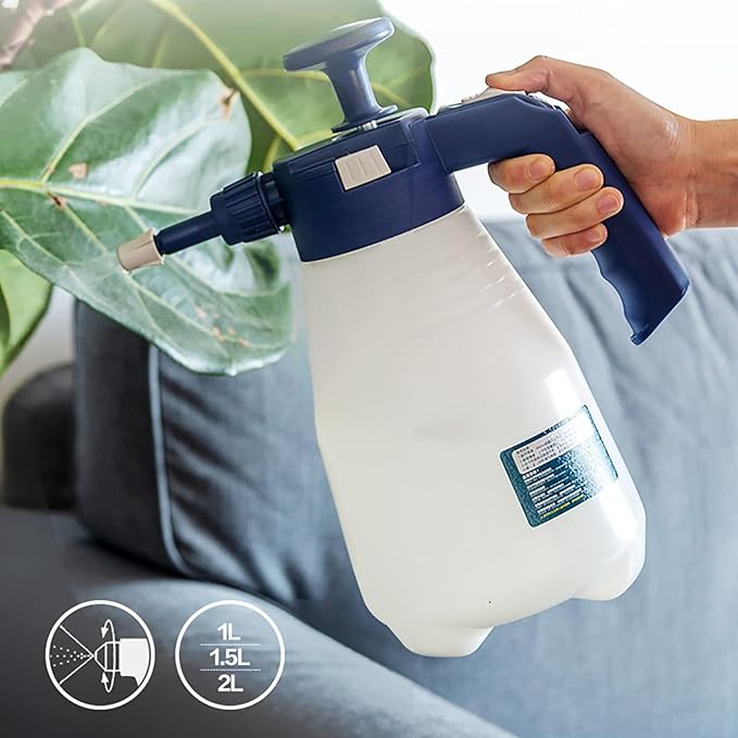 Gone Pump Action Pressure Sprayer Handheld Pump Garden Spray Bottle Multi Purpose Plant Watering Car Cleaning Pressurized Sprayer Gardening Tools Weed Control,1l