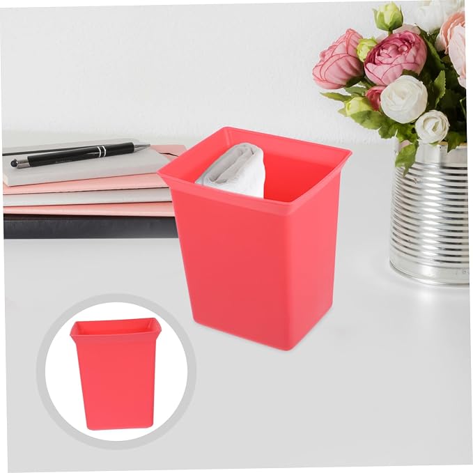 Zerodeko Plastic Shower Caddy Organizer Bin Stackable Storage Basket for Bathroom Supplies Cleaning Products Handy Tool Organizer for Hotel Staff Red