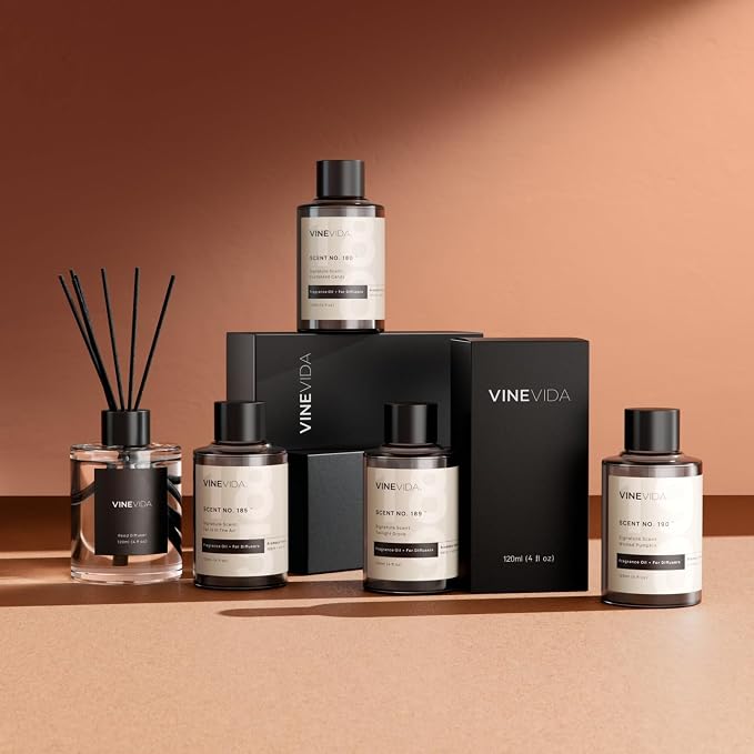 VINEVIDA (32oz) Hotel Fragrance Diffuser Oil - 5 Star Hotel Scents for Diffusers for Home - Cold Air Diffuser Oil - Hotel Scent Essential Oil - Nobu Hotel Las Vegas