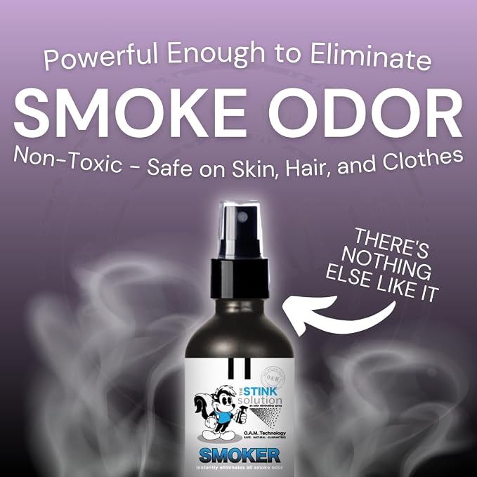 The Stink Solution Smoke Odor Eliminator Spray Refill, Sky Blue, 1 Gallon | Eliminates Smoke Smell at the Source. Deodorizer for Homes, Cars, Clothes, Walls, Upholstery and Curtains. 128 oz Bulk