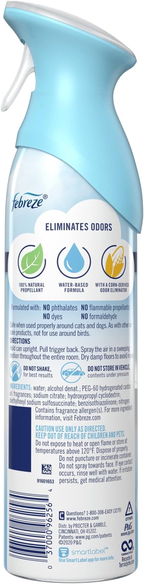 Febreze® Odor-Fighting Air Fresheners, Linen Sky™, 8.8 Oz, Carton Of 6 Fresheners