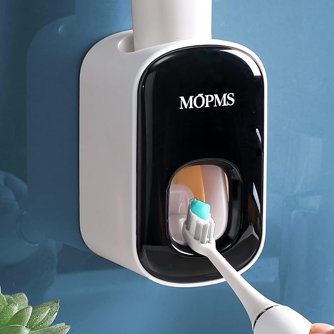 MOPMS Automatic Toothpaste Dispenser Wall Mounted for Kids and Adult 1Pcs | Automatic Toothpaste Squeezer Holder for Bathrooms