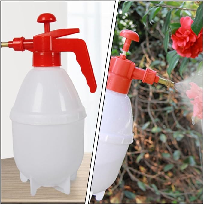 2pcs L Handheld Water Sprayer with Adjustable Nozzle for Plants | Pp and Copper Build, Portable Reusable Design, Indoor General Spraying, Red Finish for Flowers