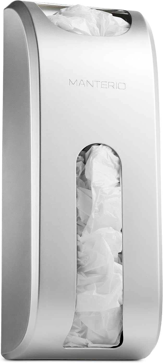 Wall-Mounted Plastic Bag Holder & Grocery Bag Organizer / Dispenser | Space-Saving Grocery Bag Holder for Plastic Bags, Large-Capacity Plastic Bag Organizer for Kitchen, Pantry, Cabinet or Wall