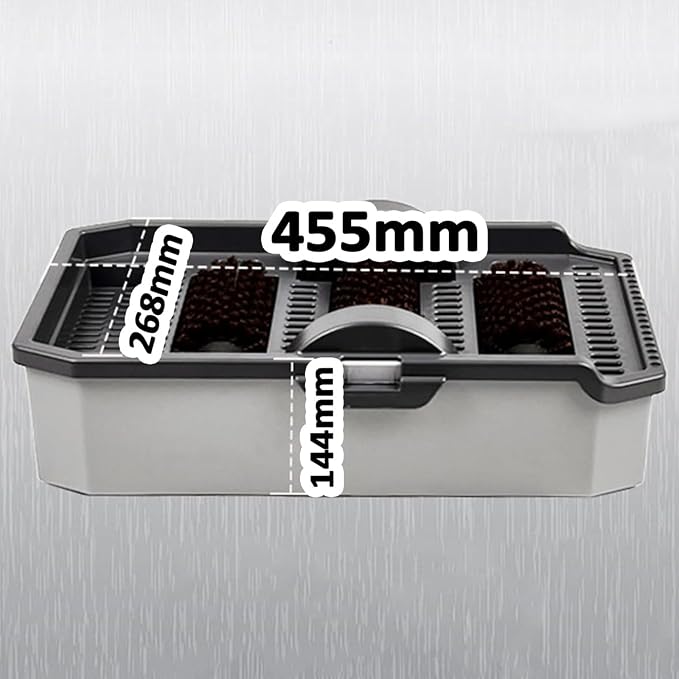Outdoor Boot Scrubber & Shoe Cleaner - Non-Electric Mud & Dirt Removal Brush with Water Tank, Separate Design for Indoor/Outdoor Use, Footwear Types