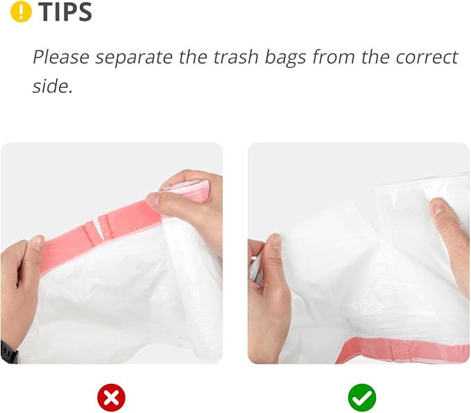 15 Gallon Drawstring Trash Bags, 80 Count, White | Ultra Thick, Heavy Duty, Leak Proof Large Plastic Garbage Bags for Tall Kitchen Home Office Outdoor