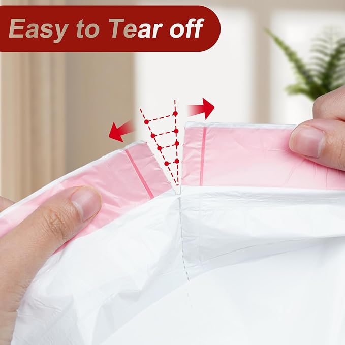 O2frepak 13gal Drawstring Tall Trash Bags 100ct 60x70cm Scented Heavy Duty | Kitchen Tall Reinforced Leakproof Garbage Bags