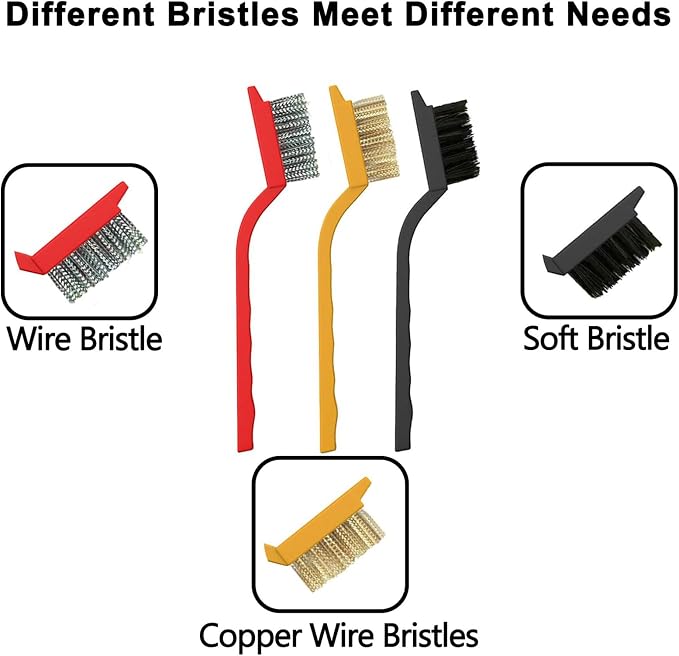 Crevice Cleaning Brush 24-Pack - Heavy Duty Hard Bristle Gap Brush for Deep Cleaning - Ultra-Thin Window Track Cleaning Tool for Shower Grout, Sliding Doors, Baseboards & Auto Detailing