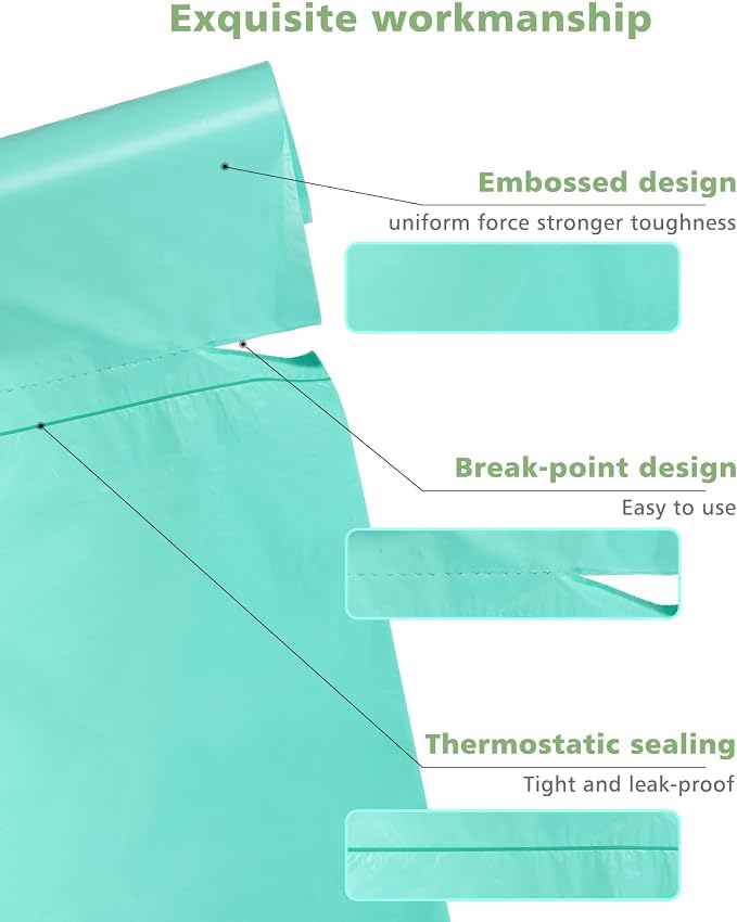 4-6 Gallon Small Trash Bags Compostable Trash Bags,AYOTEE 60 Count Ultra Strong Unscented Garbage Bag Mini TrashBags Waste Basket Liners for Bathroom, Kitchen,Bedroom, Office, Pet, Car(Green)