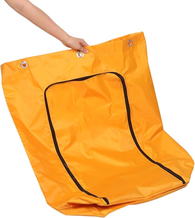 VICASKY Portable Housekeeping Cart Bag for Janitorial Cart, Large Capacity Oxford Cloth with Zippered Front, Sturdy Cleaning Trolley Bag for Cleaning Company and Housekeeping Service