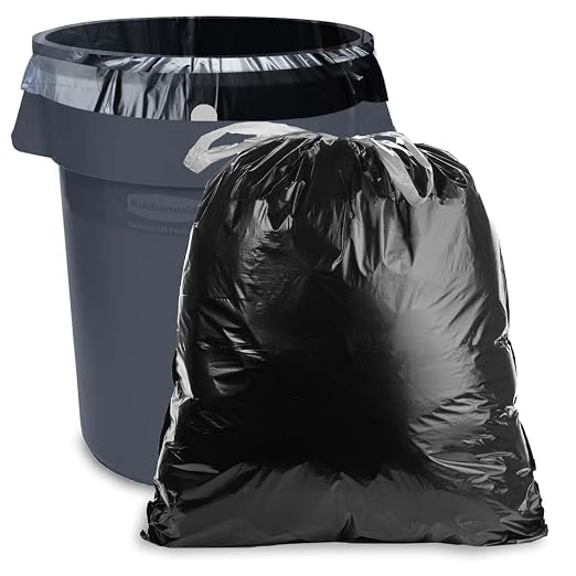 Ultrasac 39 Gallon 1.1 MIL Black Drawstring Trash Bags - 33" x 43" - Pack of 150 - For Kitchen & Outdoor