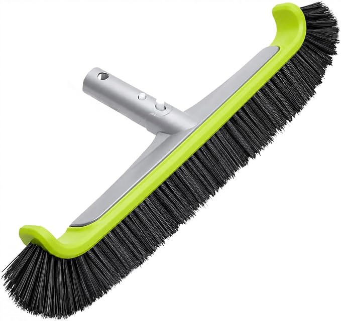 Sepetrel 17.5" Pool Brush Head for Cleaning Walls,Heavy Duty Inground/Above Ground Swimming Pool Scrub Brushes with Premium Strong Bristle & Reinforced Aluminium Back