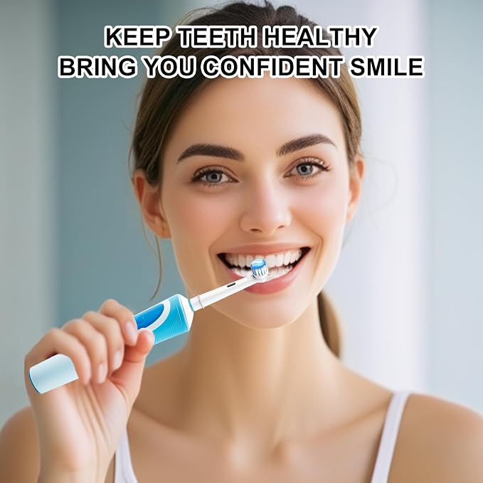 Toothbrush Heads for Oral B, 12 Pack Professional Electric Toothbrush Replacement Heads Medium Soft Dupont Bristles Replacement Toothbrush Heads Precision Clean Brush Heads Refills