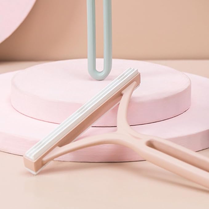 Portable Lint Remover Clothes Fuzz Remover Reusable Pet Hair Remover Dust Remover for Clothing Furniture Car Pink Ergonomic Handle Lightweight Compact Design