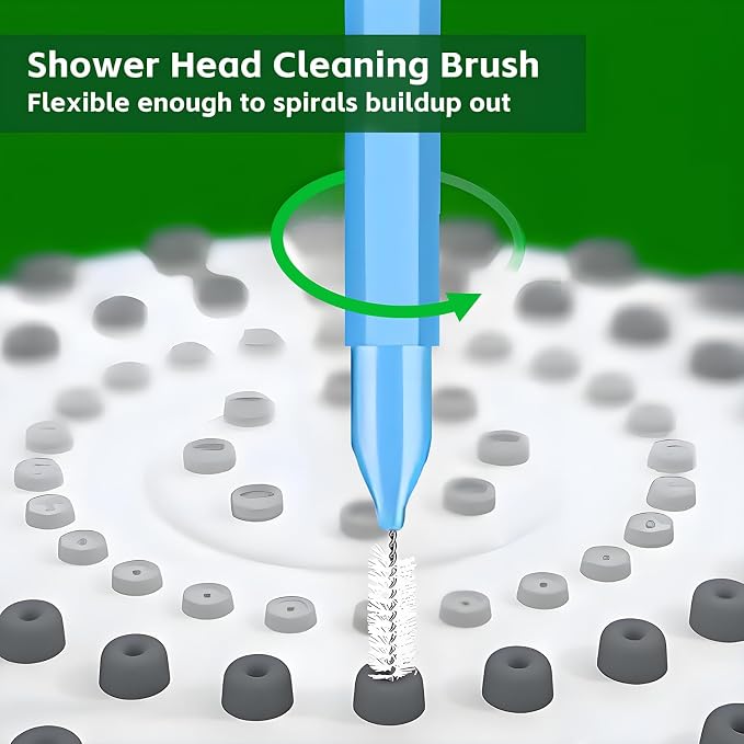Multisize Shower Head Cleaner Tool Set, Shower Head Cleaning Brush for Small Hole Nozzle Unclogger, Anti-Clogging Cleaner with Storage Box for Bathroom, Faucet & Home Cleaning (60 Pcs)