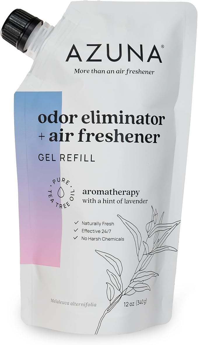 Azuna Home Odor Eliminator for Strong Odor | 12oz Gel Refill | Aromatherapy