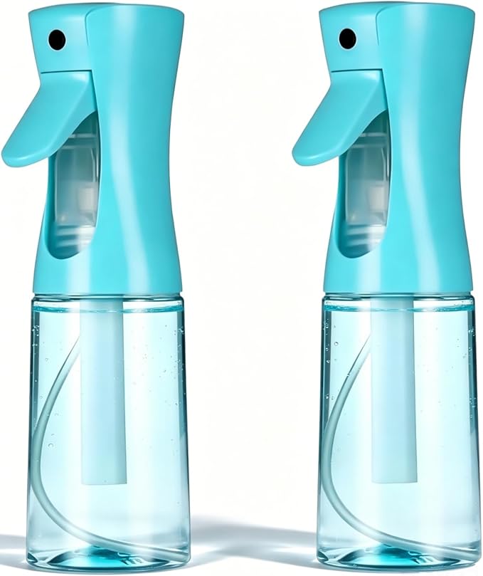 Spray Bottle For Hair,Continuous Spray Bottle, Empty Spray Bottles – Recycled Hair Misting Sprayer for Styling, Cleaning, Plants, Barbers (Blue)