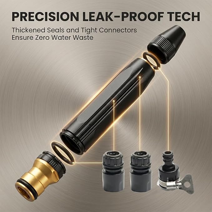 High Pressure Power Washer Nozzle with Connector Set, Nozzle Power Washer for Garden Hose,High Pressure Hose Nozzle for Car Washing