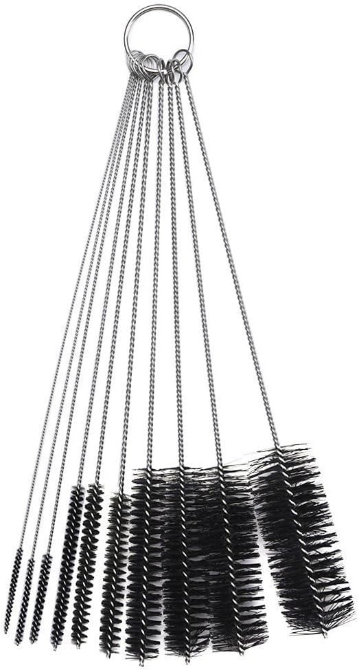 Straw Cleaner Brush, 10 Pieces 8.2 Inch Bottle Brush, Nylon Tube Brushes Kit for Reusable Drinking Straws, Sippy Cup, Tumbler, Water Bottle