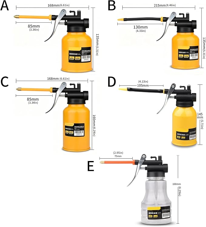 Pressure Pump Grease Sprayer Car Oil Pot Bottle Manual Oil Dispenser for Motorcycle and Machine Maintenance Durable Car