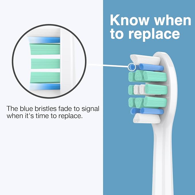 Replacement Toothbrush Heads for Philips Sonicare Replacement Heads C2, Electric Replacement Brush Head Compatible with Phillips Sonicare C2,for Philips Sonic Care Electric Brush