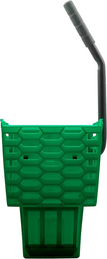 SPARTA 35 Qt Mop Bucket System with Wringer and Insert, Green | OmniFit, Polypropylene, 200,000-Cycle Wringer, Clean and Soiled Water Separation, Non-Marking Swivel Casters