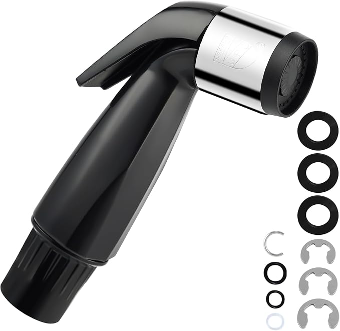 Universal Sink Sprayer Attachment for Kitchen Faucet, Matteblack | NSF/ANSI/CAN 372 Certified, Kitchen Side Sprayer Head Compatible with Delta, Moen, Kohler and OEM Brands Pull Out Spray Head
