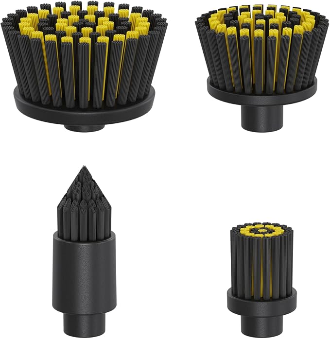 4 PCS Replacement Brush Heads for Fanttik Flip G10 Nano HomeCare Cordless Electric Spin Scrubber, Accessories for Grout, Tile, Sink, Crevices Cleaning