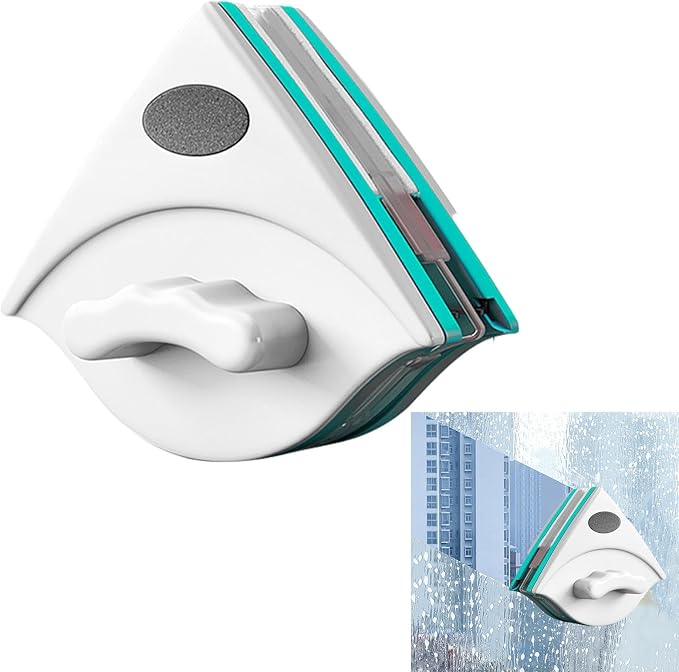 PUCHEN Double Sided Magnetic Window Cleaner, Magnetic Window Cleaning Brush, Window Wipers For Glass, Window Cleaning Tools Glasses Cleaner Cleaning Brush for High Windows