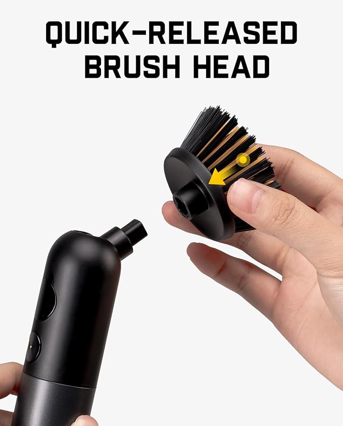 4 PCS Replacement Brush Heads for Fanttik Flip G10 Nano HomeCare Cordless Electric Spin Scrubber, Accessories for Grout, Tile, Sink, Crevices Cleaning