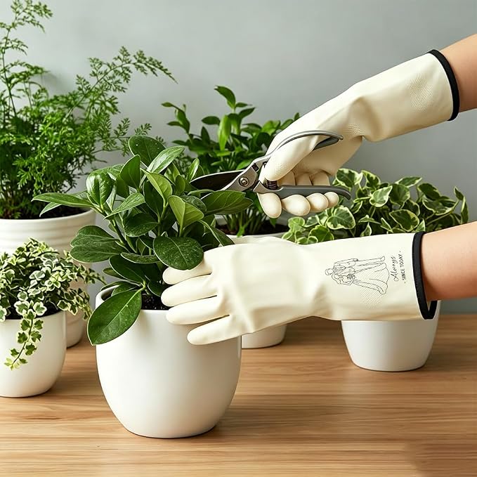 Rubber Cleaning Reusable Gloves, Practical House Warming Gifts | Dishwasher Reusable Gloves, Dishwashing Kitchen Household Essentials, Housewarming Xmas Cleaning Gifts for Cleaner Friends