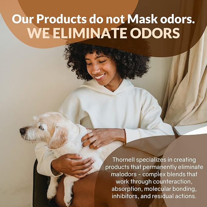 Thornell Dog Odor-Off Pet Odor Eliminator Soaker Bottle – 16 oz Ready to Use Dog Carpet Cleaner Soaker – Dog Urine Carpet Cleaner for Home, Glandular Secretions, Feces Odors on Carpet, Cages, & More
